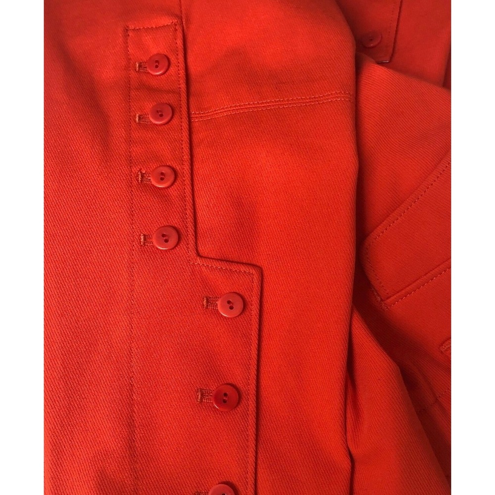VTG Ralph‎ Lauren Equestrian Riding Pants Breeches Orange Suede Patch Womens 10 - Picture 8 of 11